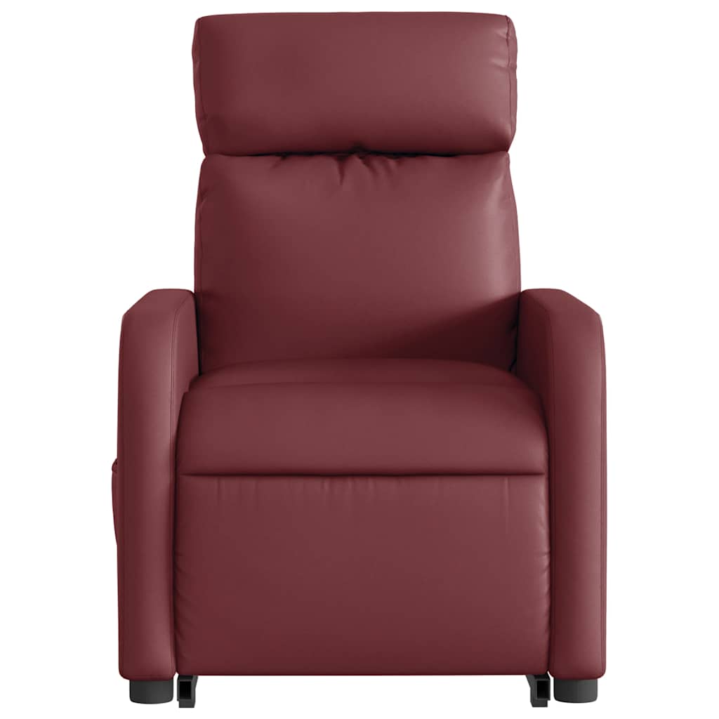 Fauteuil inclinable de massage Rouge bordeaux Similicuir - XIOS