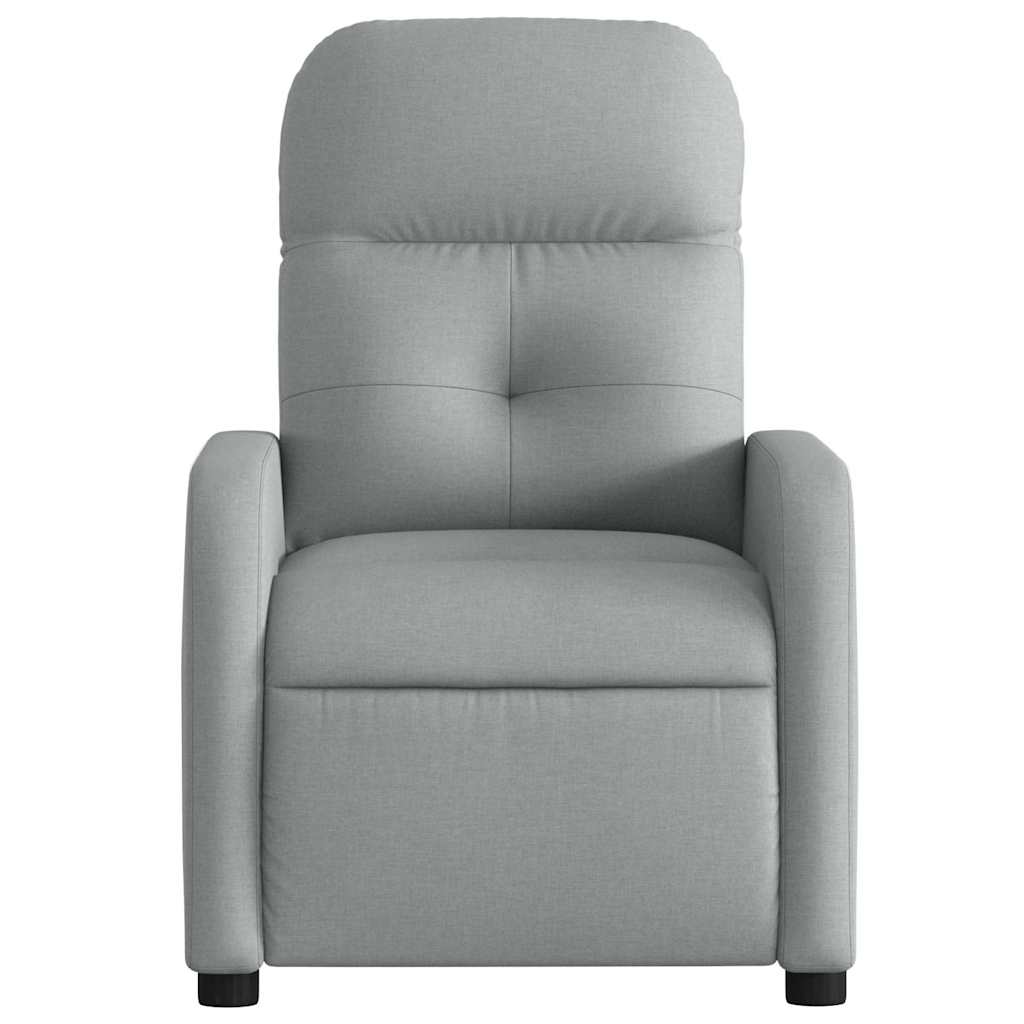 Fauteuil inclinable électrique Gris clair Tissu - XIOS