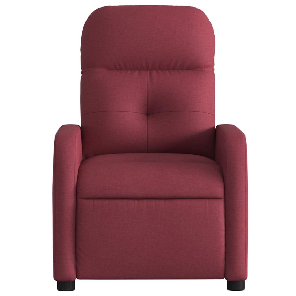 Fauteuil inclinable électrique Rouge bordeaux Tissu - XIOS