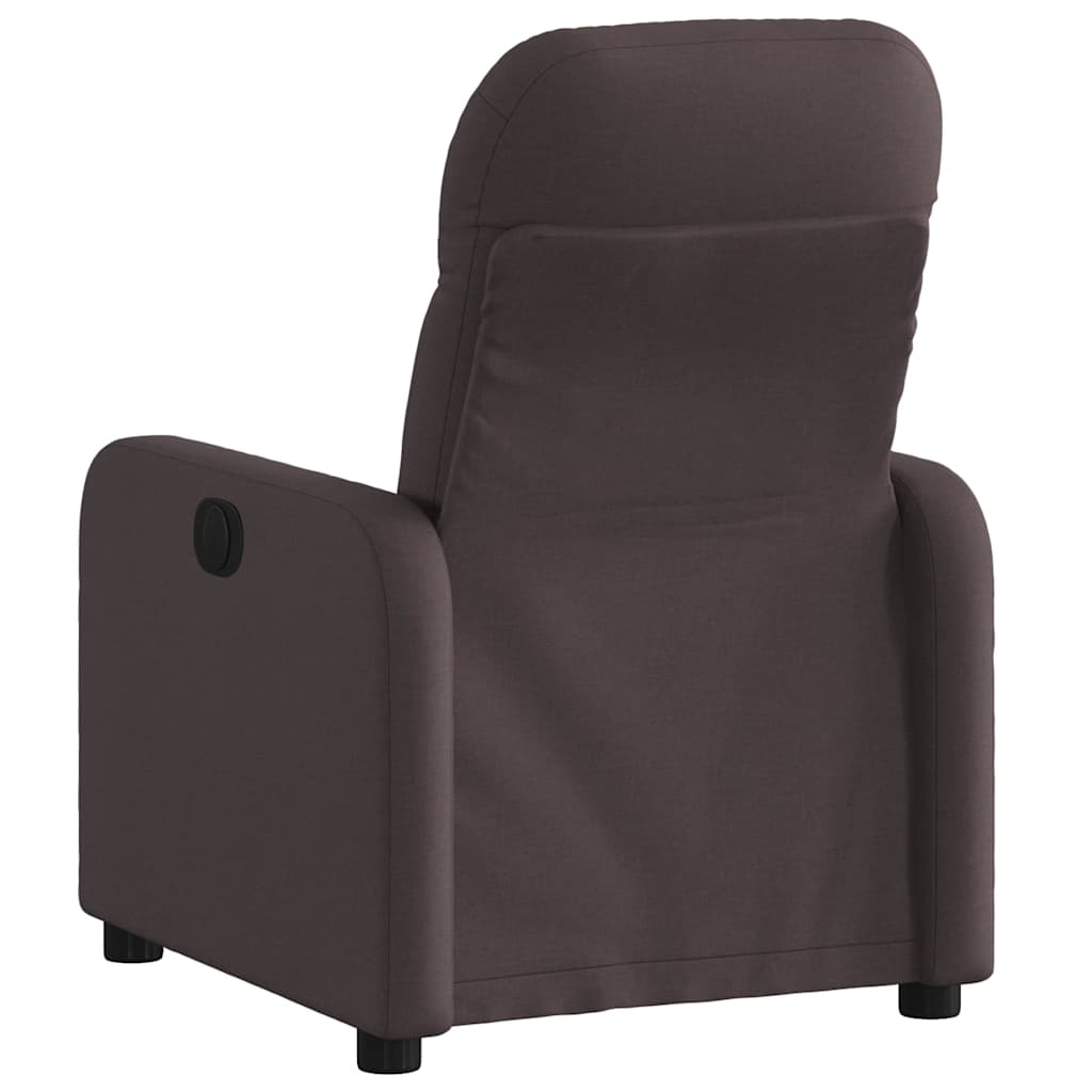 Fauteuil inclinable électrique Marron foncé Tissu - XIOS