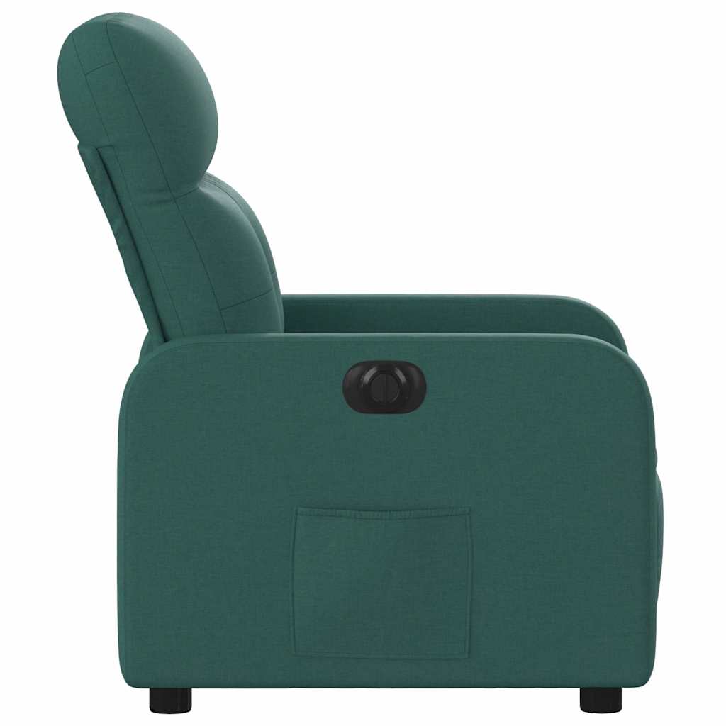Fauteuil inclinable électrique Vert foncé Tissu - XIOS