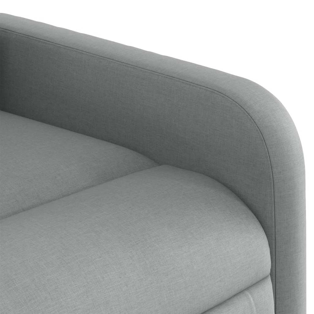 Fauteuil de massage inclinable électrique gris clair tissu - XIOS