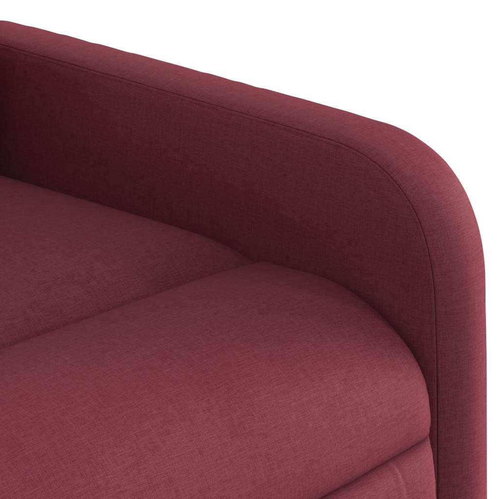 Fauteuil de massage inclinable électrique Rouge bordeaux Tissu - XIOS