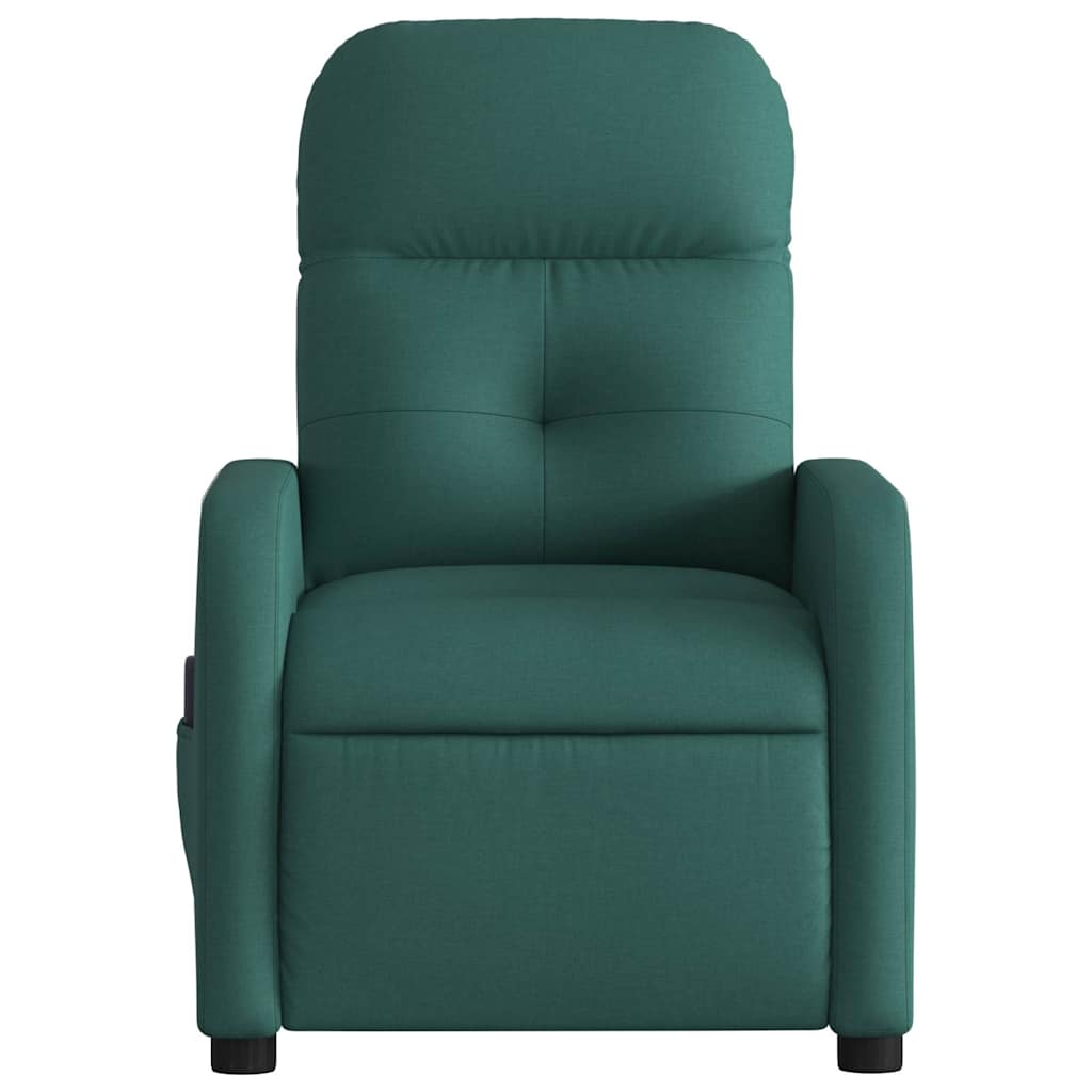 Fauteuil de massage inclinable électrique Vert foncé Tissu - XIOS
