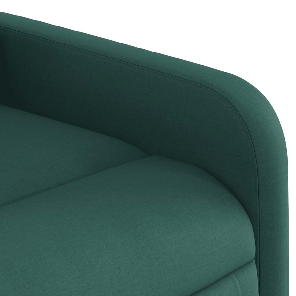 Fauteuil de massage inclinable électrique Vert foncé Tissu - XIOS