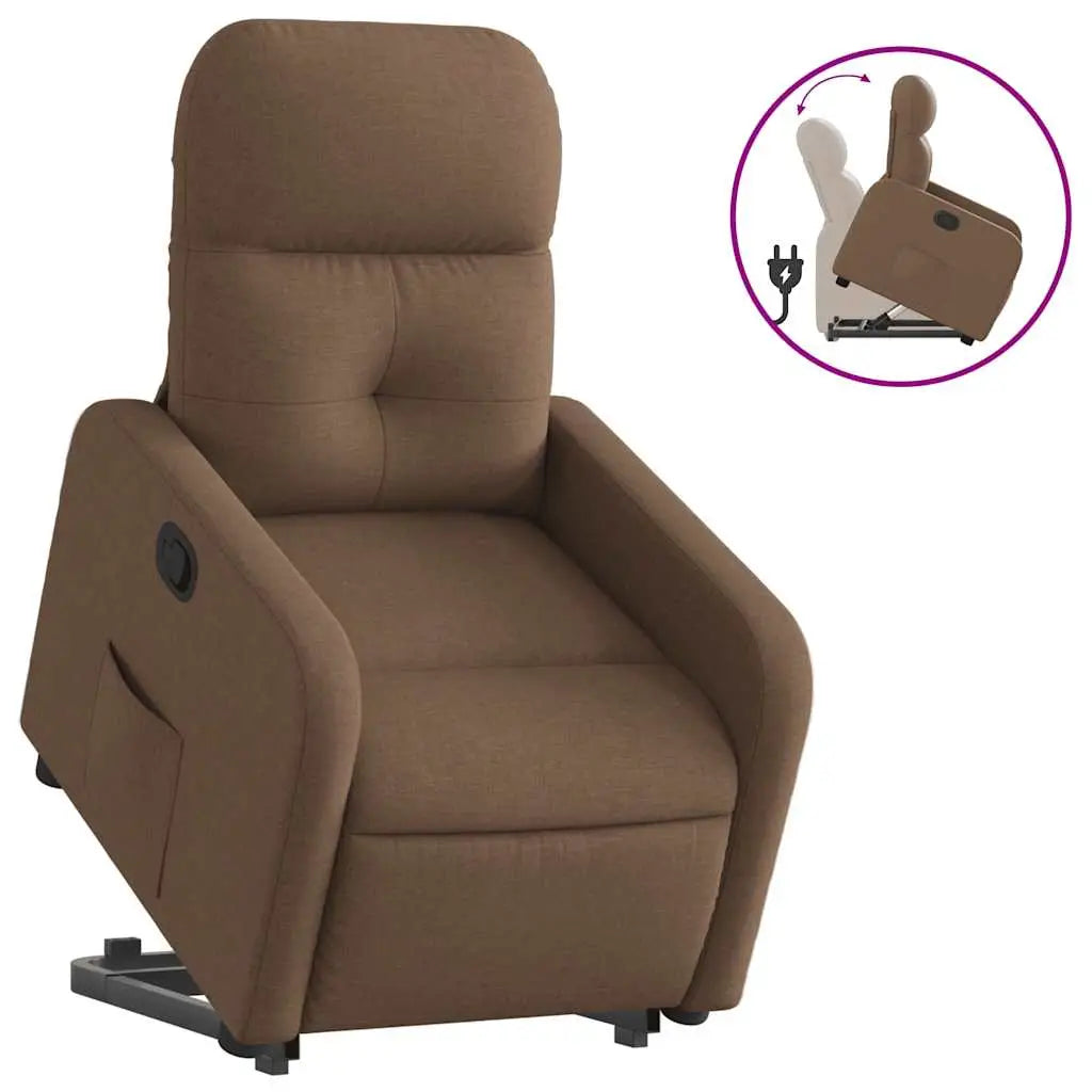 Fauteuil inclinable Marron Tissu - XIOS
