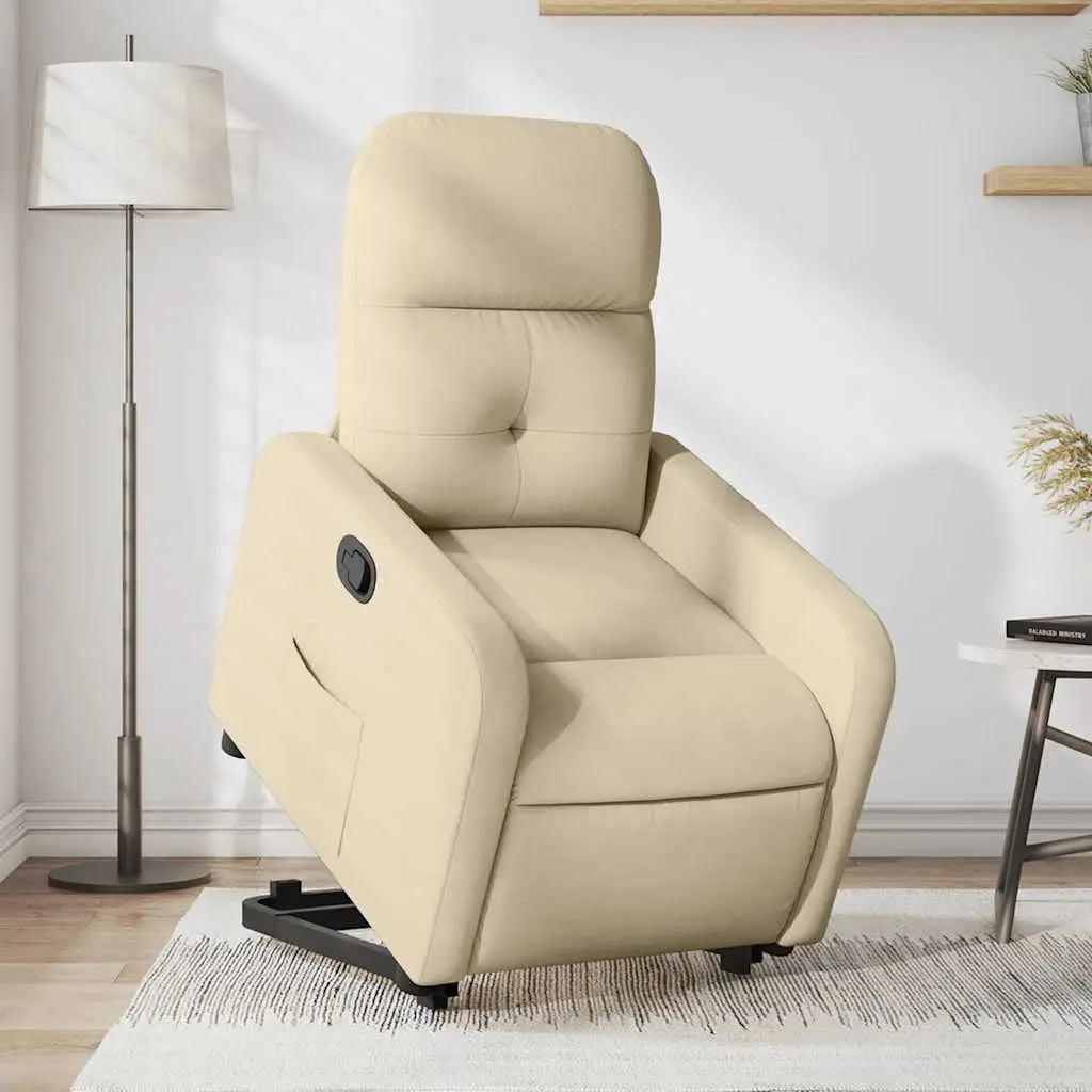 Fauteuil inclinable Crème Tissu - XIOS