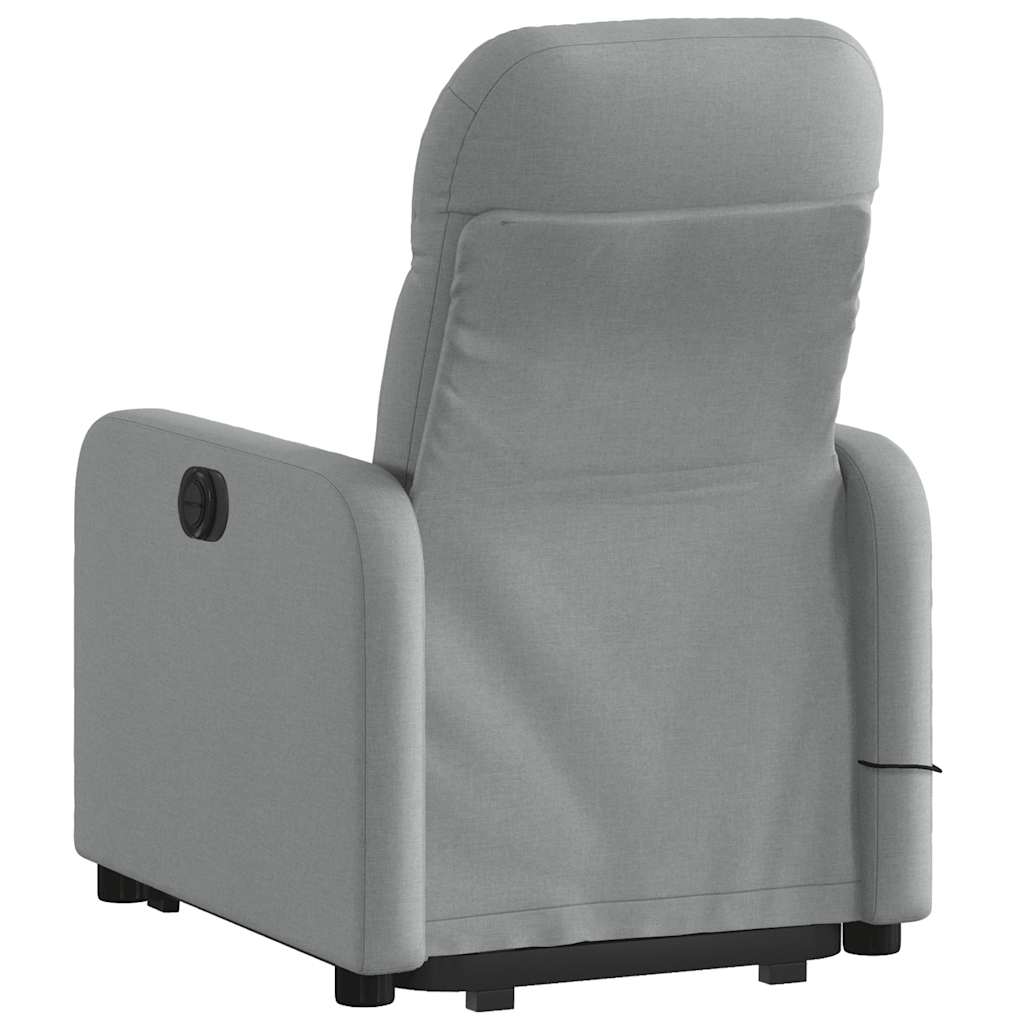 Fauteuil de massage inclinable Gris clair Tissu - XIOS