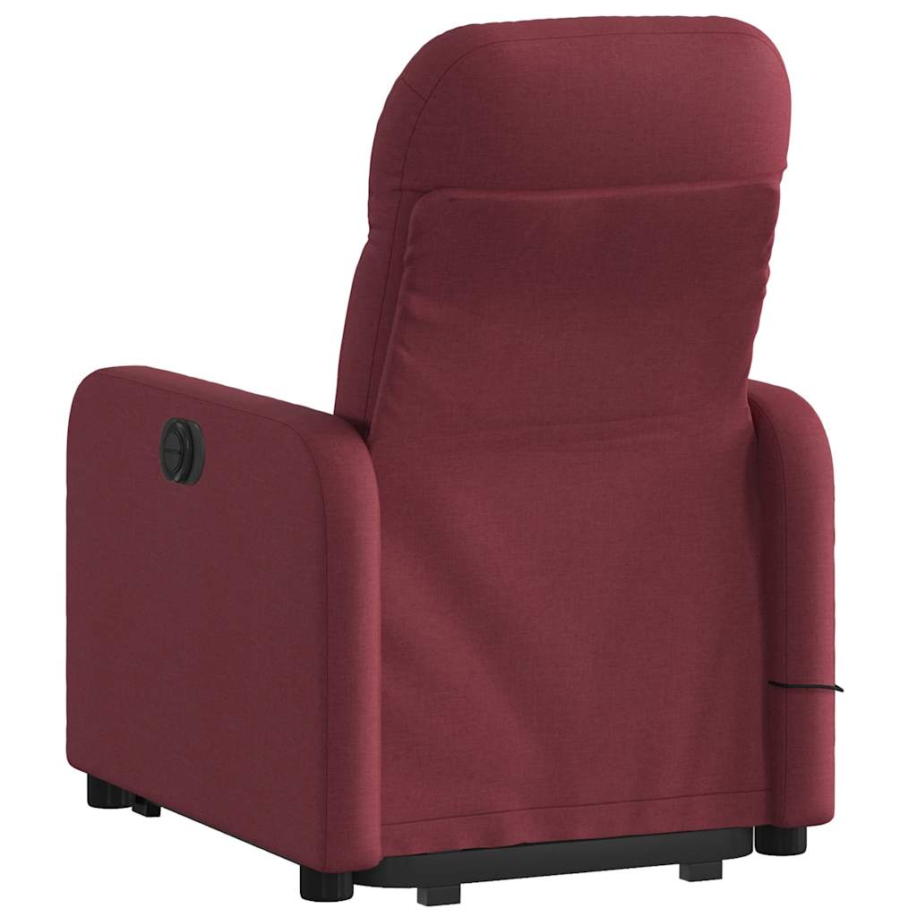Fauteuil inclinable de massage Rouge bordeaux Tissu - XIOS