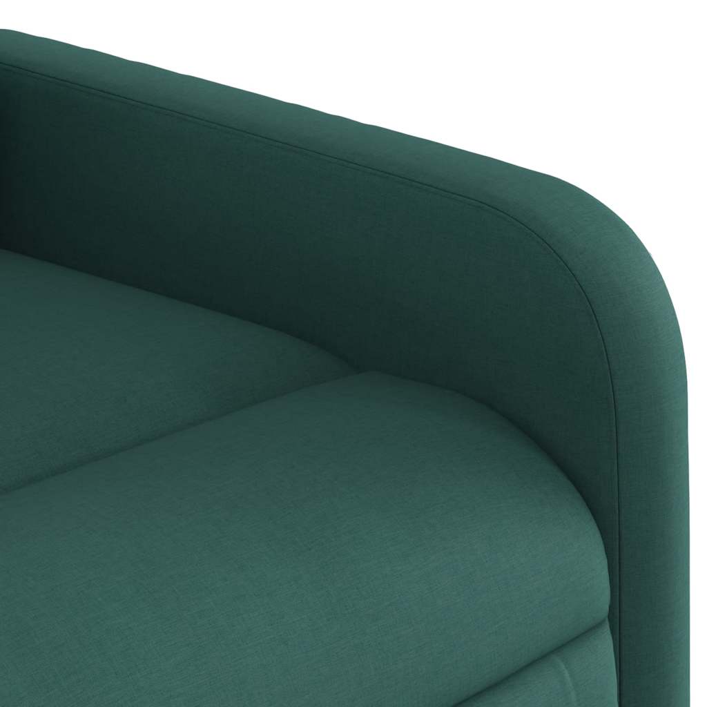 Fauteuil inclinable de massage Vert foncé Tissu - XIOS