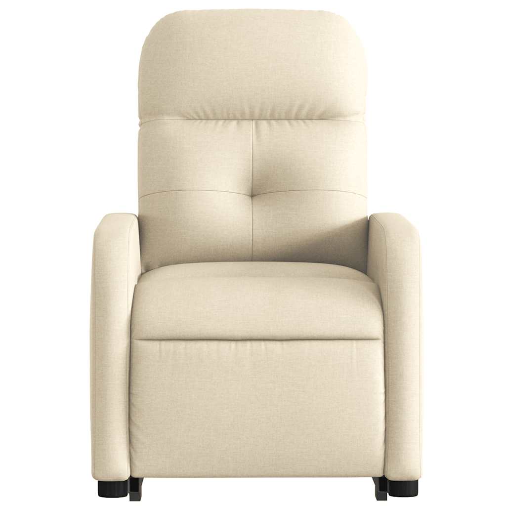Fauteuil inclinable électrique crème tissu - XIOS