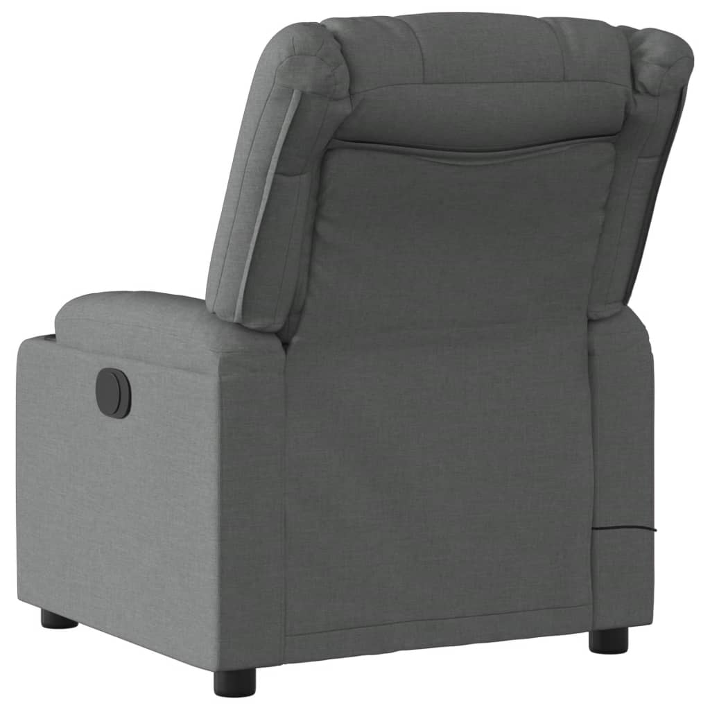 Fauteuil de massage inclinable gris foncé tissu - XIOS