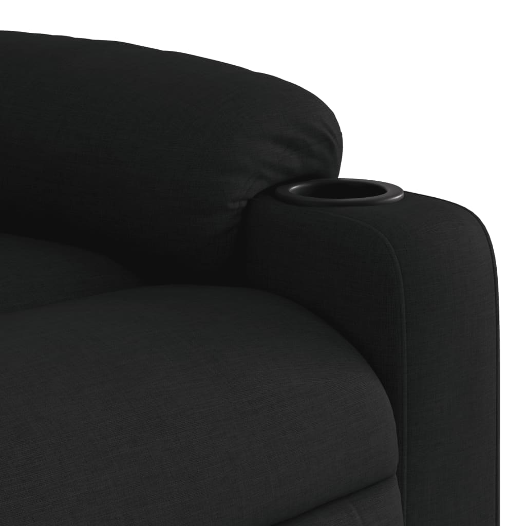 Fauteuil de massage inclinable noir tissu - XIOS