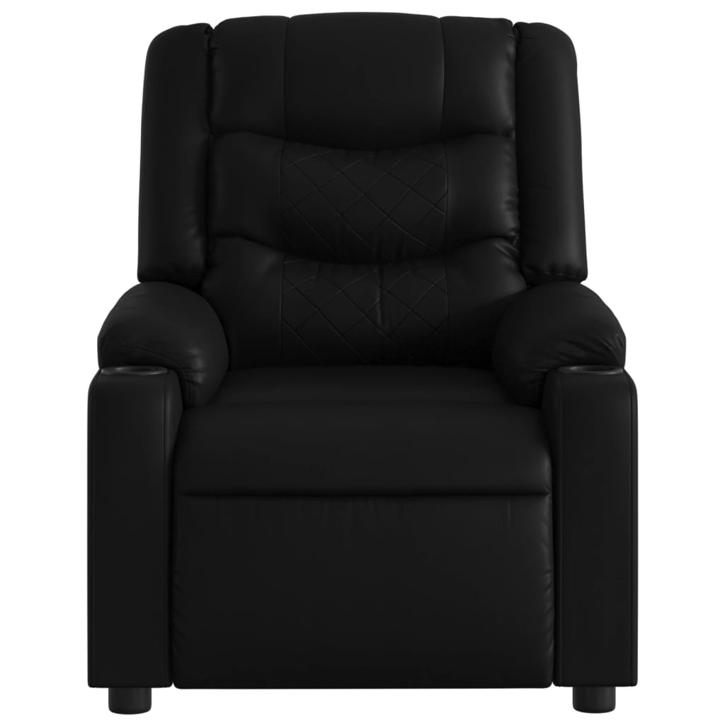 Fauteuil de massage inclinable noir similicuir - XIOS