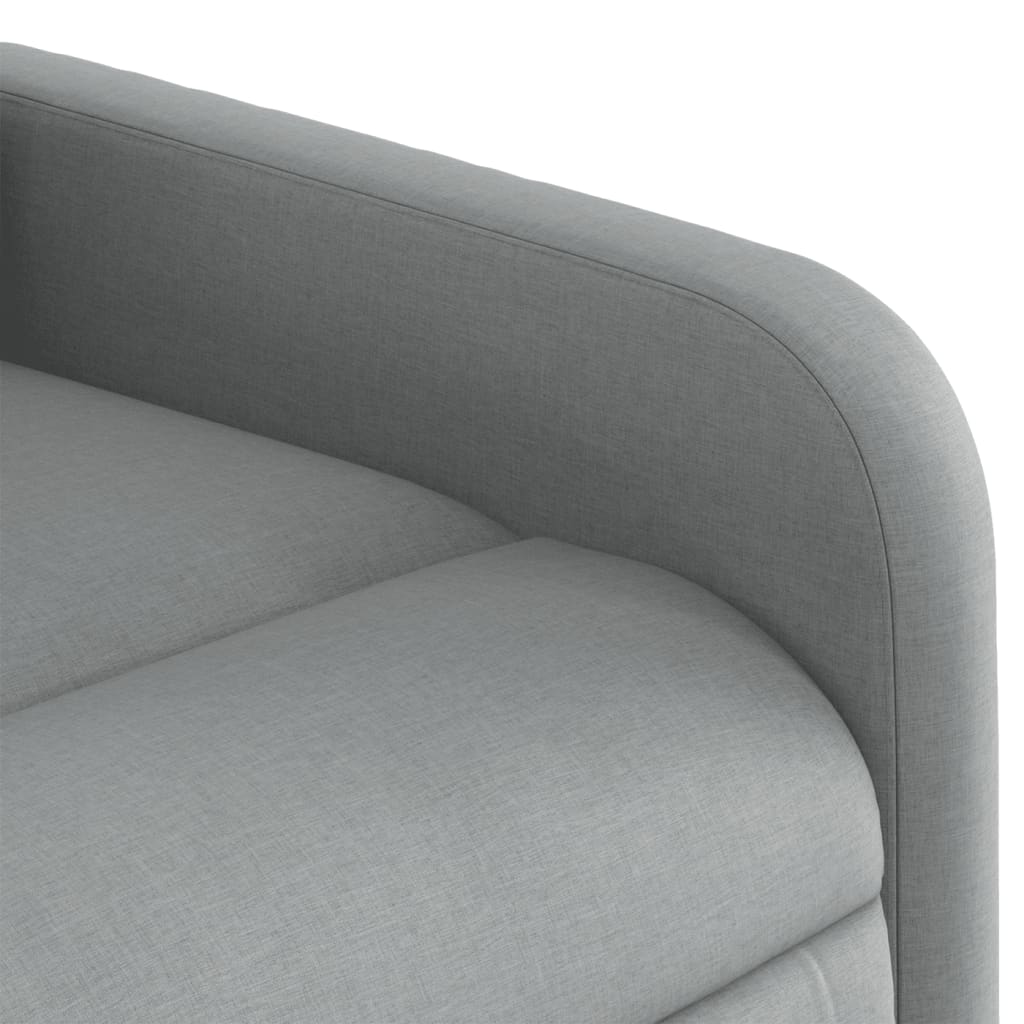 Fauteuil inclinable de massage gris clair tissu - XIOS