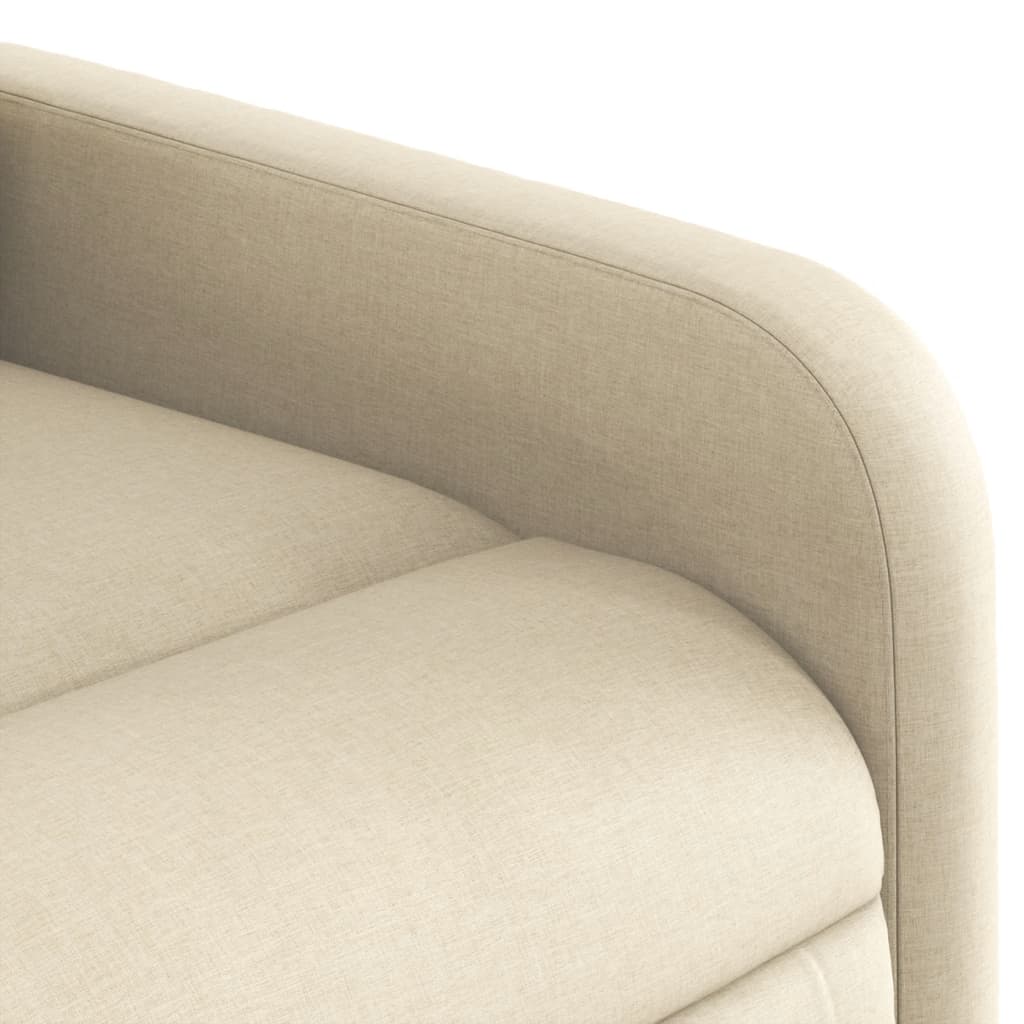 Fauteuil inclinable de massage crème tissu - XIOS