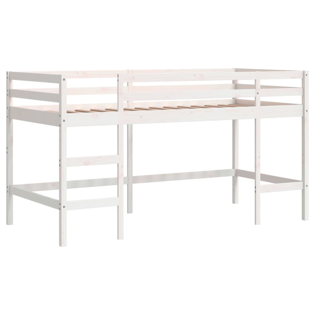 Lit mezzanine enfants avec rideaux sans matelas rose 90x200cm Lits & cadres de lit vidaXL