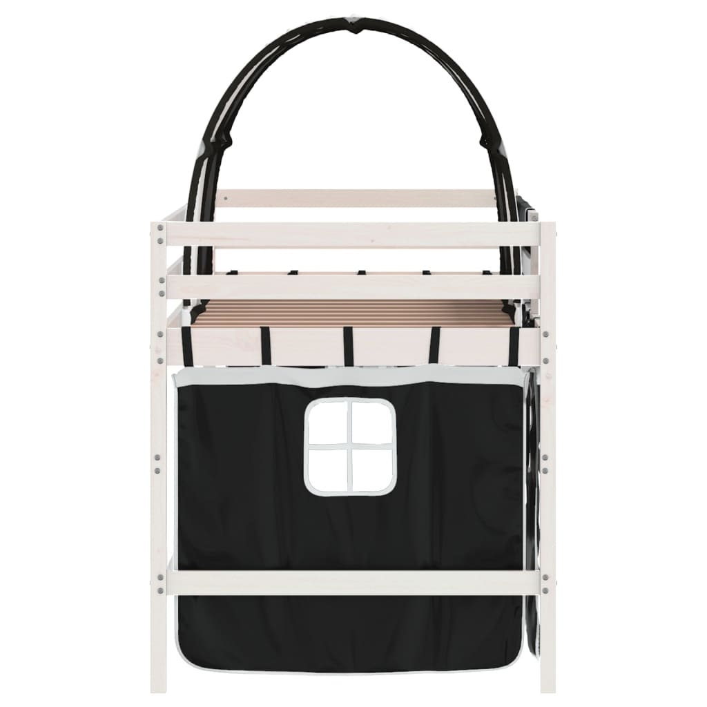 Lit mezzanine enfants avec tunnel sans matelas 90x200 cm - XIOS