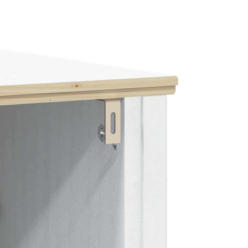 Meubles de salle de bain 3 pcs BERG blanc bois de pin massif