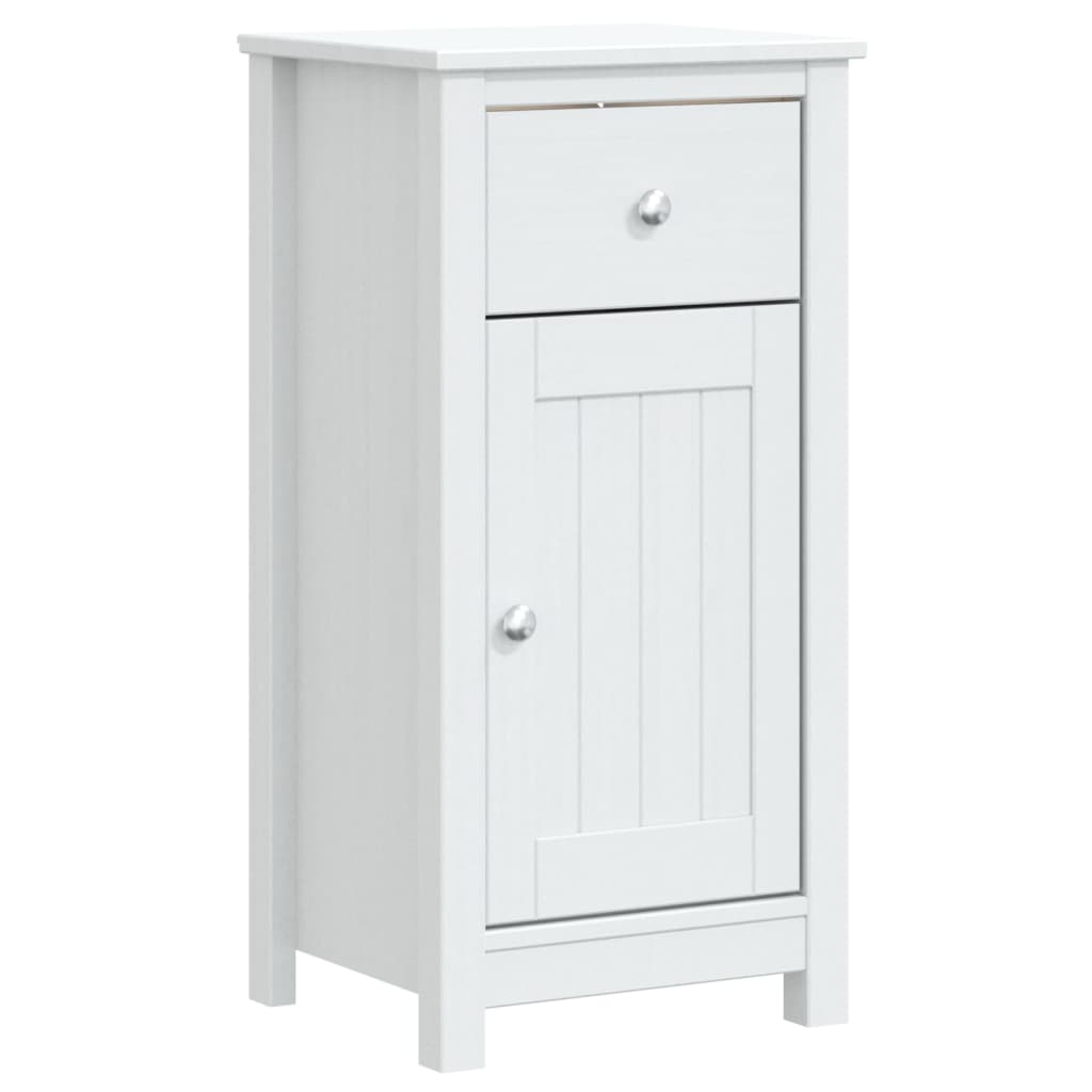 Meubles de salle de bain 4 pcs BERG blanc bois de pin massif