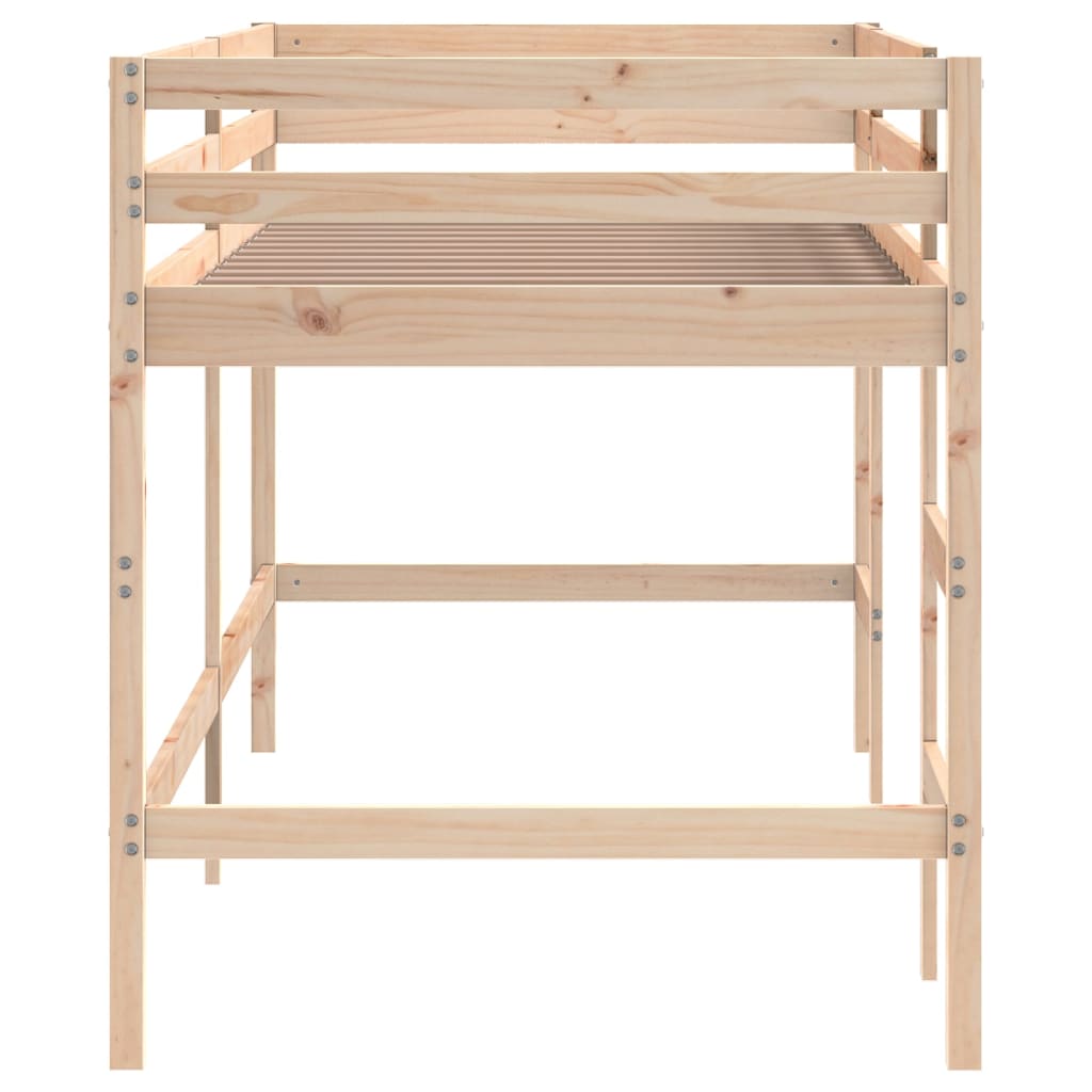 Lit mezzanine d'enfants sans matelas avec échelle 80x200 cm - XIOS