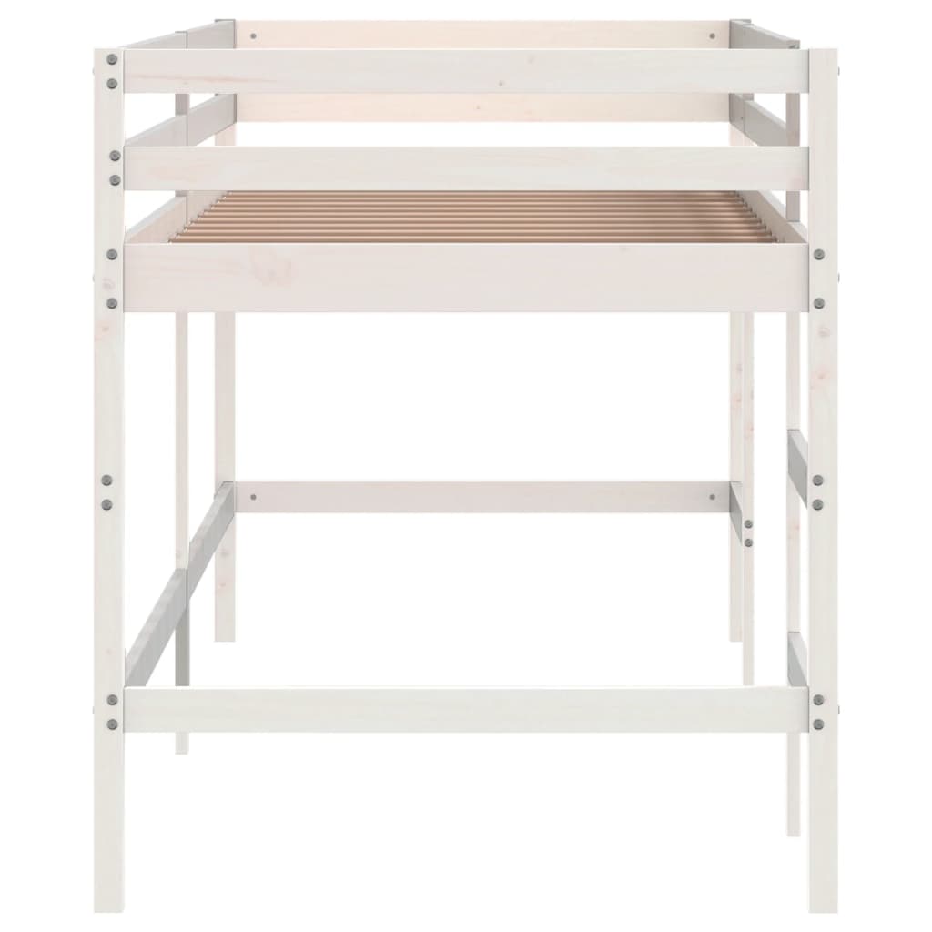 Lit mezzanine d'enfants sans matelas avec échelle 90x200 cm - XIOS