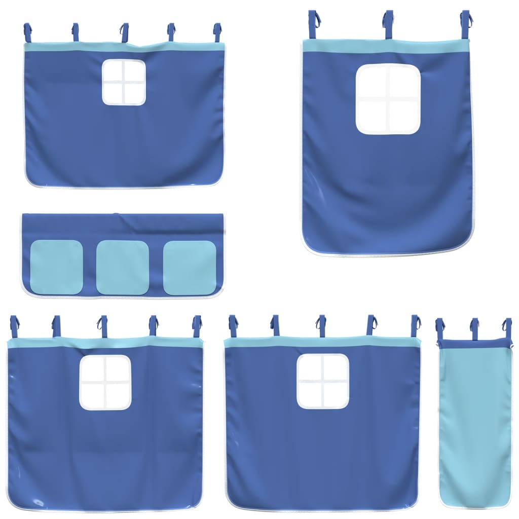 Rideaux pour lit mezzanine bleu polyester - XIOS