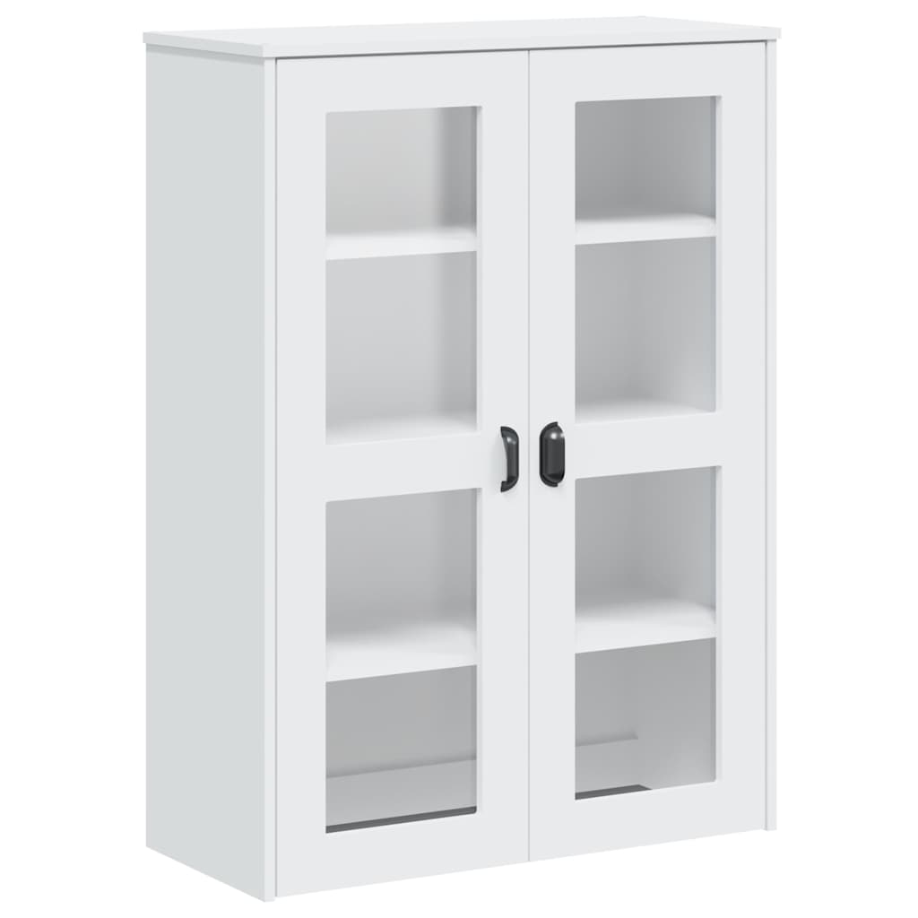 Buffet VIKEN blanc 80x40x200 cm bois massif de pin - XIOS