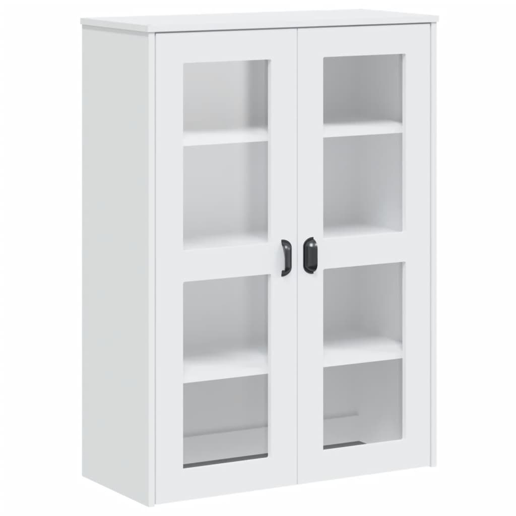 Buffet VIKEN blanc 80x40x190 cm bois massif de pin - XIOS