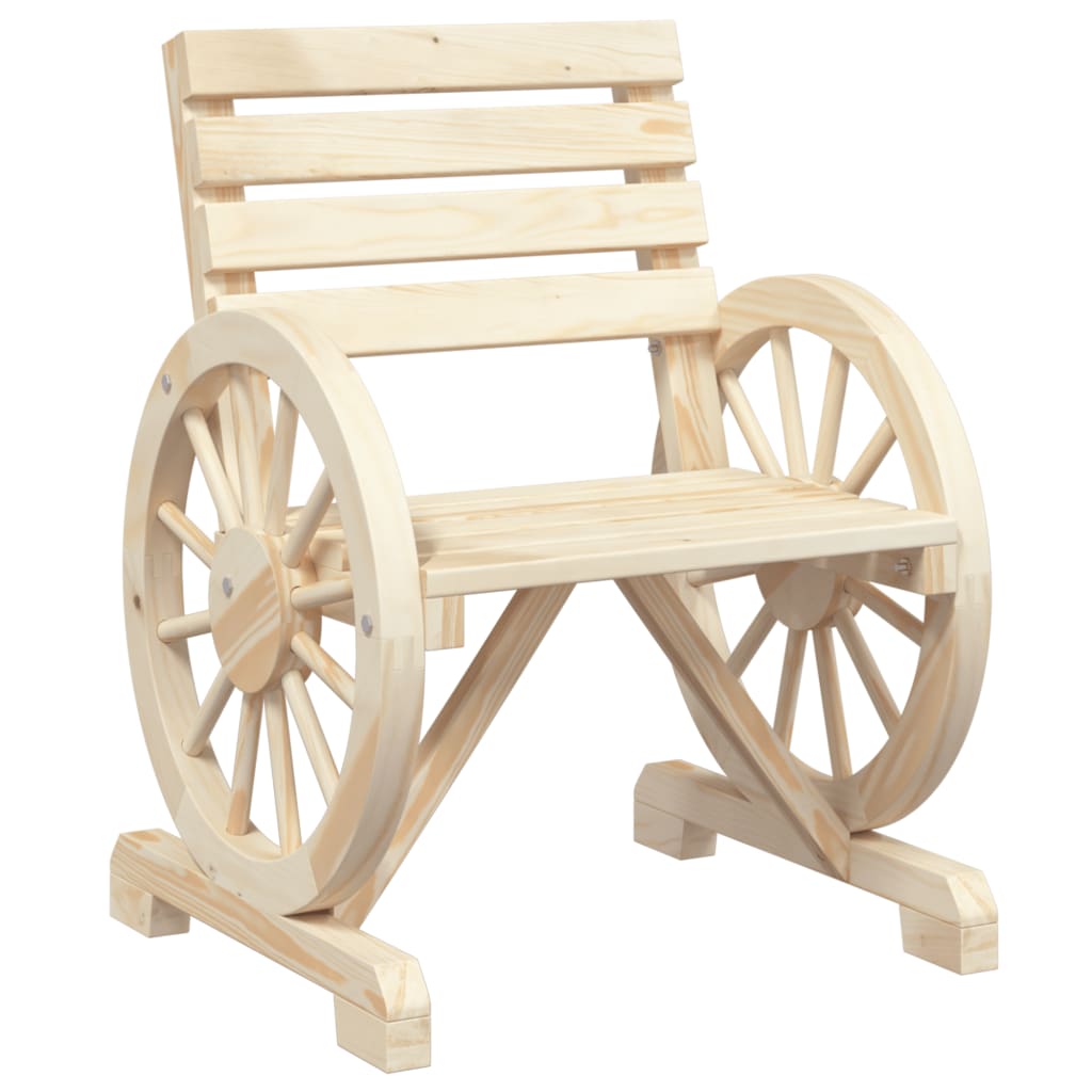 Salon de jardin 3 pcs bois de sapin massif