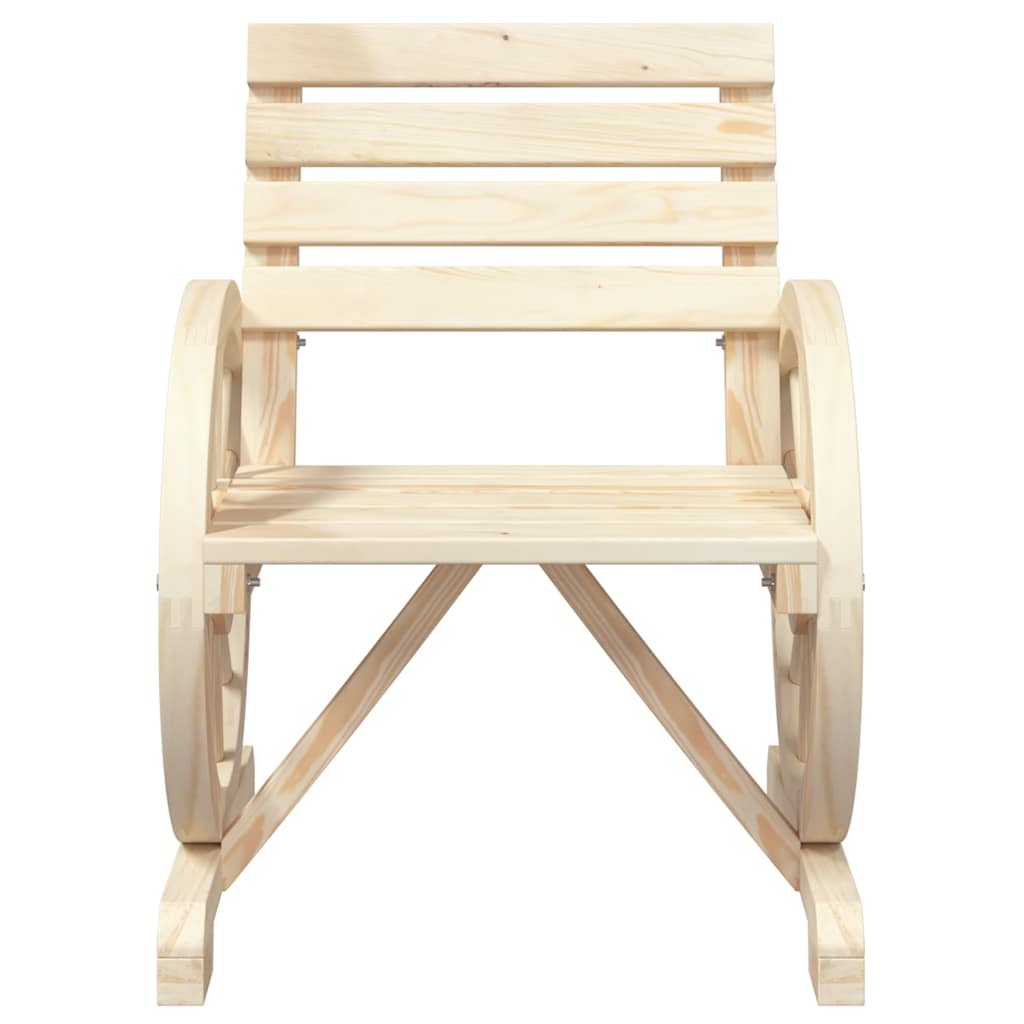 Salon de jardin 4 pcs bois de sapin massif
