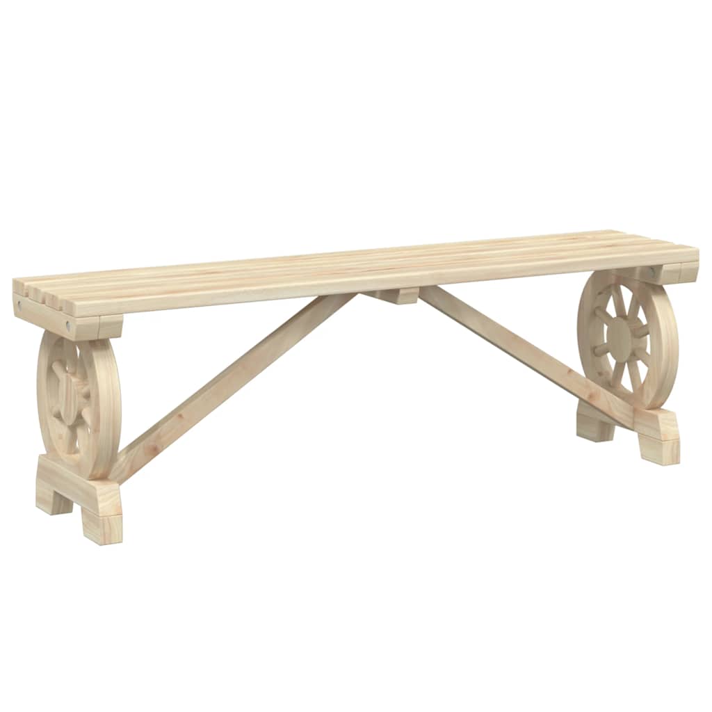 Ensemble à manger de jardin 3 pcs bois de sapin massif