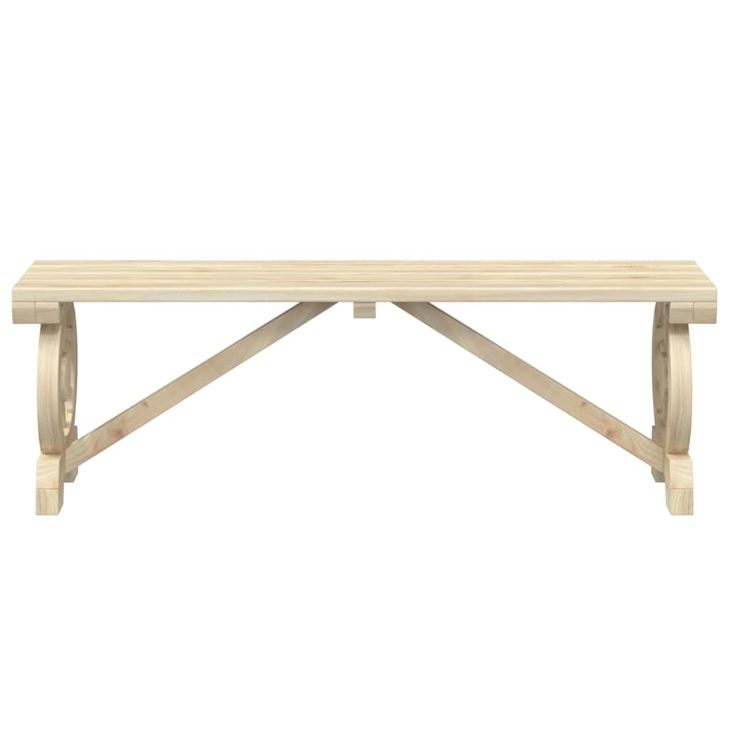 Ensemble à manger de jardin 3 pcs bois de sapin massif