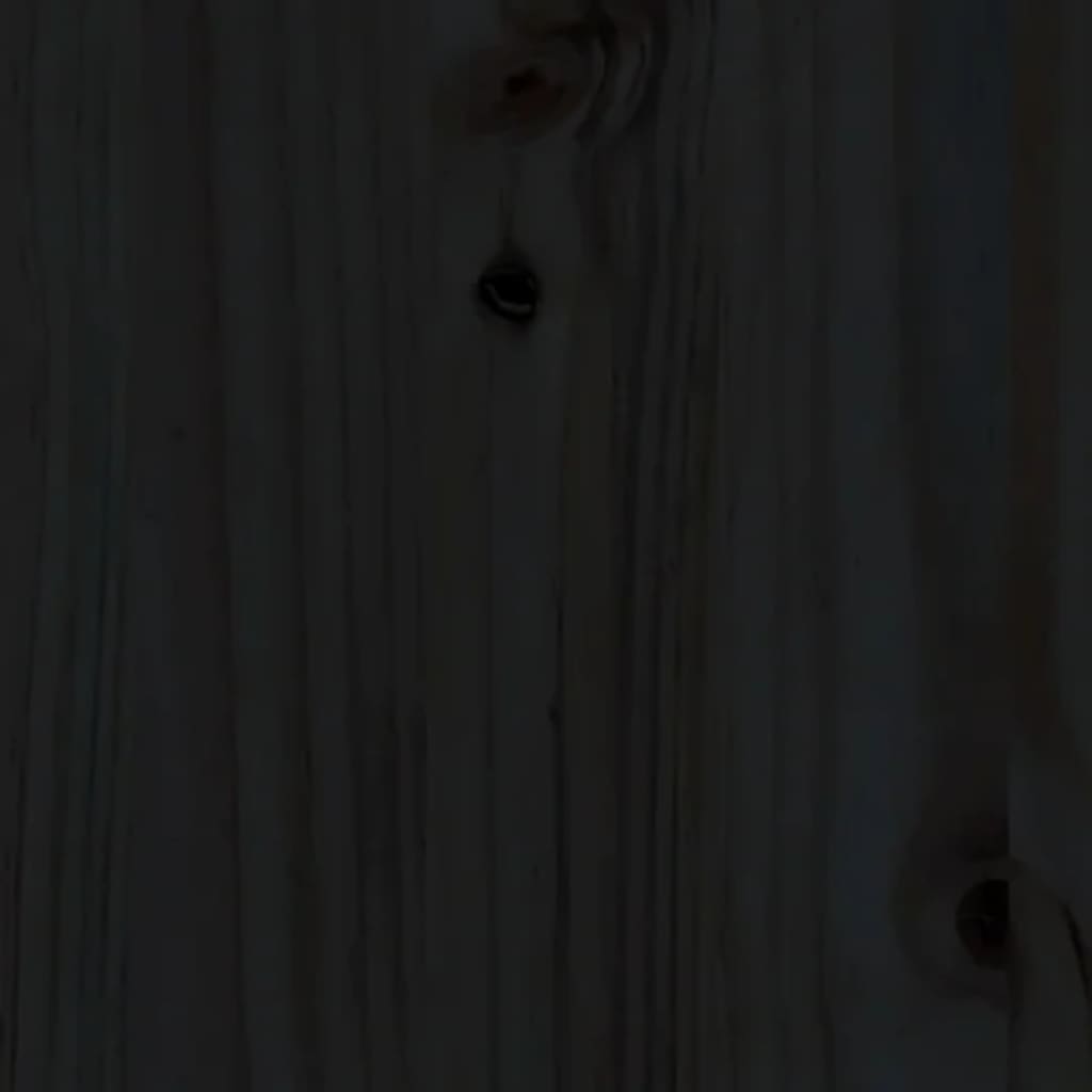 Lit de jour sans matelas noir 90x200 cm bois de pin massif - XIOS