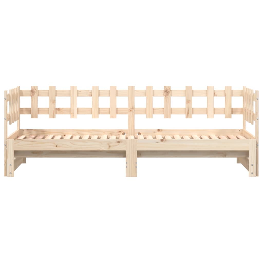 Lit coulissant sans matelas 2x(90x200) cm Bois massif - XIOS