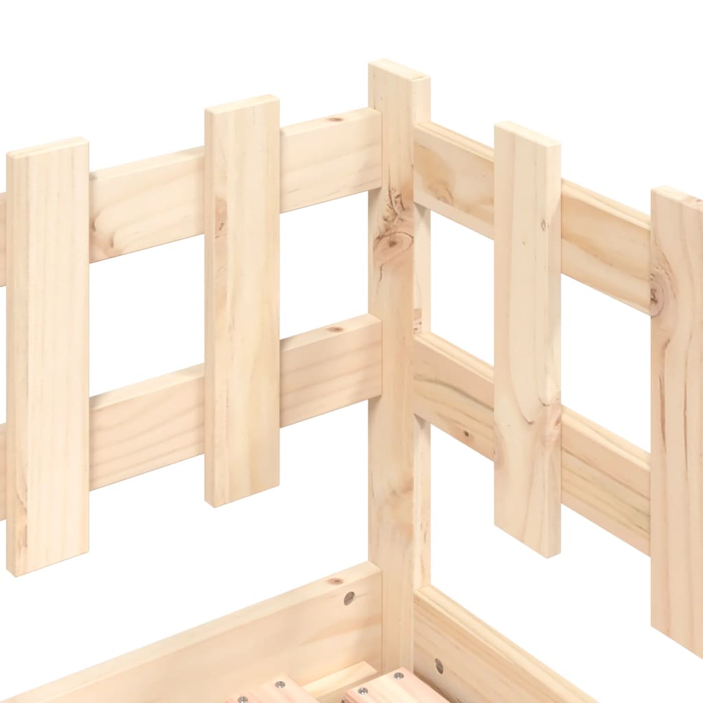 Lit coulissant sans matelas 2x(90x200) cm Bois massif - XIOS