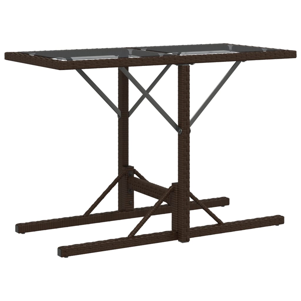Ensemble de bistro 3 pcs avec coussins marron résine tressée Salons de jardin vidaXL