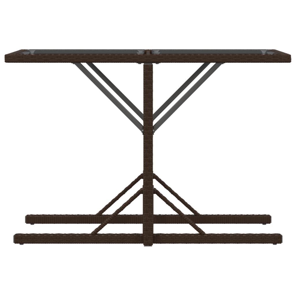 Ensemble de bistro 3 pcs avec coussins marron résine tressée Salons de jardin vidaXL