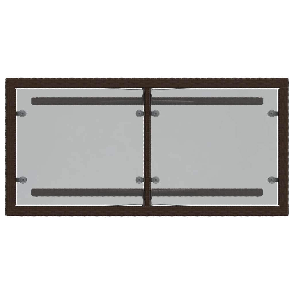 Ensemble de bistro 3 pcs avec coussins marron résine tressée Salons de jardin vidaXL