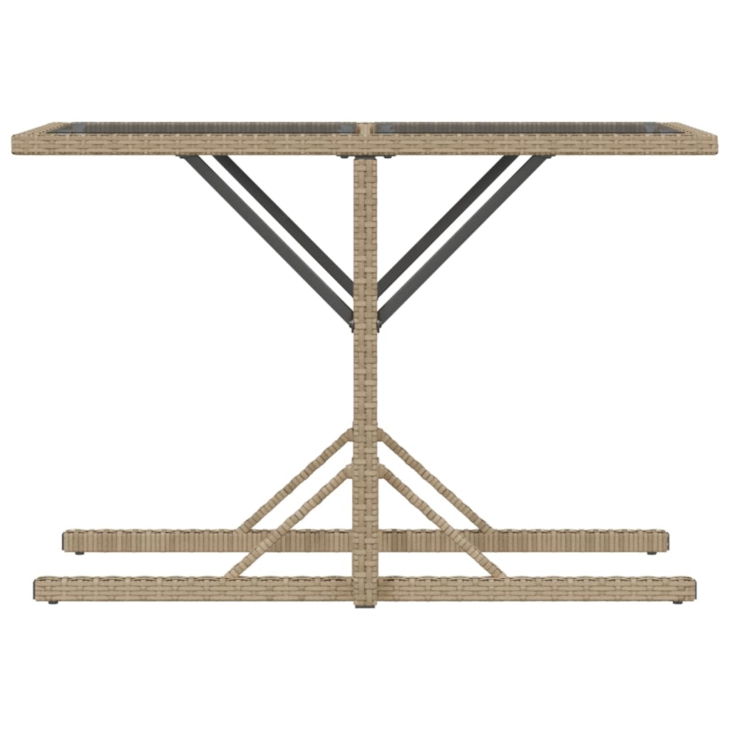 Ensemble de bistro 3 pcs avec coussins beige résine tressée - XIOS