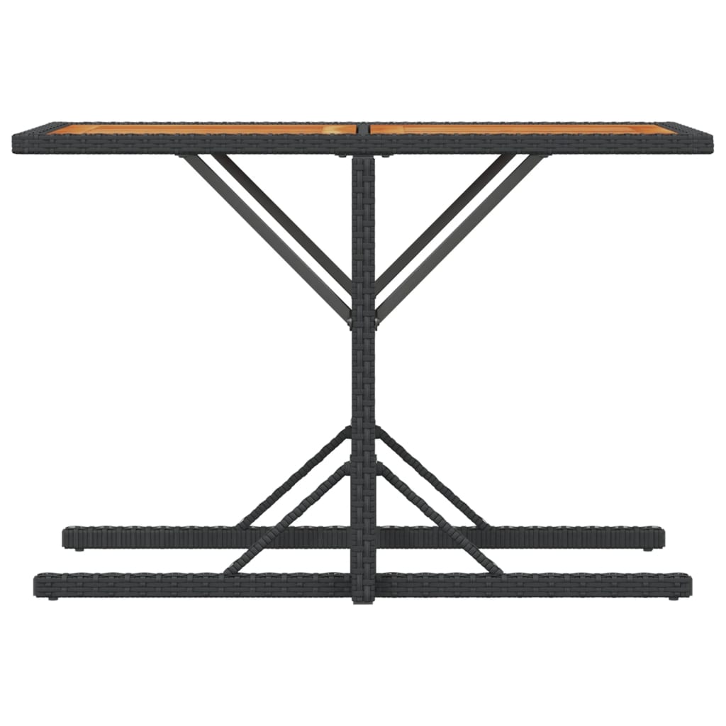 Ensemble de bistro 3 pcs avec coussins noir résine tressée Salons de jardin vidaXL