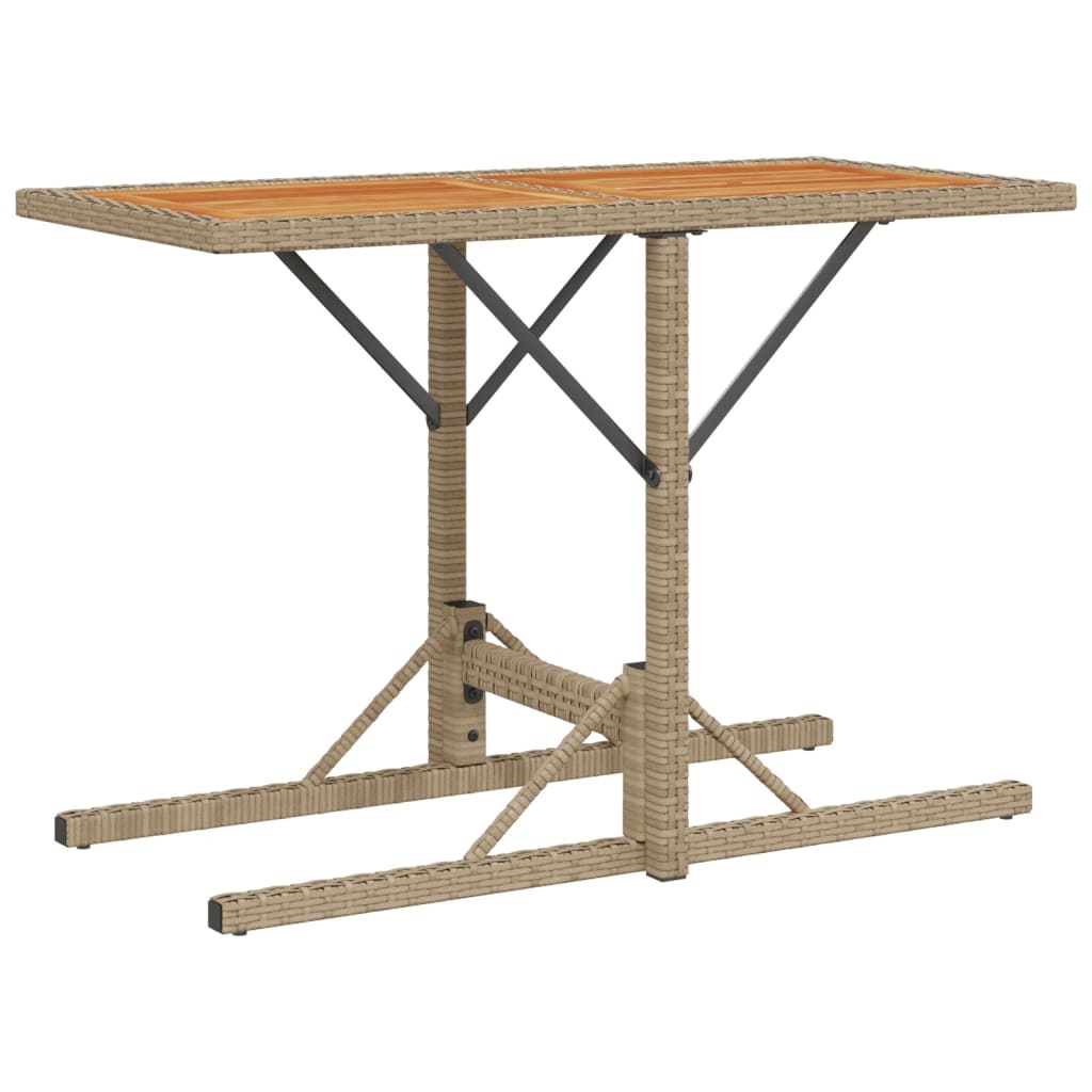 Ensemble de bistro 3 pcs avec coussins beige résine tressée - XIOS