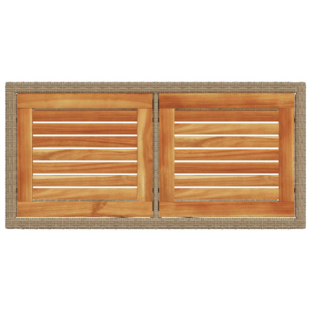 Ensemble de bistro 3 pcs avec coussins beige résine tressée - XIOS