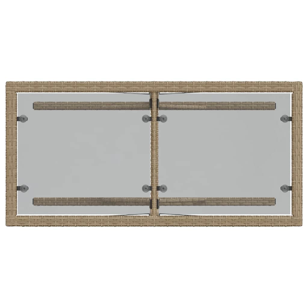 Ensemble de bistro 3 pcs coussins mélange beige résine tressée - XIOS