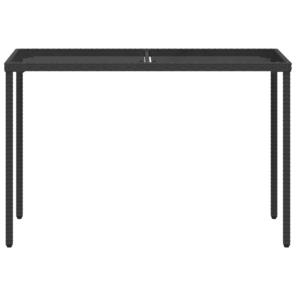 Ensemble à manger de jardin coussins 5pcs Noir Résine tressée - XIOS