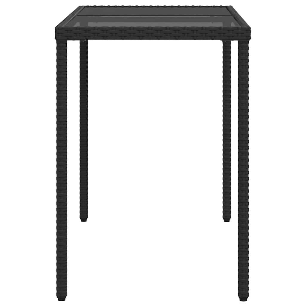 Ensemble à manger de jardin coussins 5pcs Noir Résine tressée - XIOS