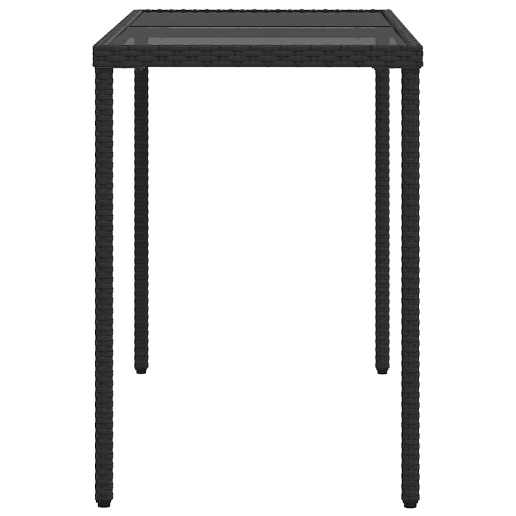 Ensemble à manger de jardin coussins 5pcs Noir Résine tressée - XIOS