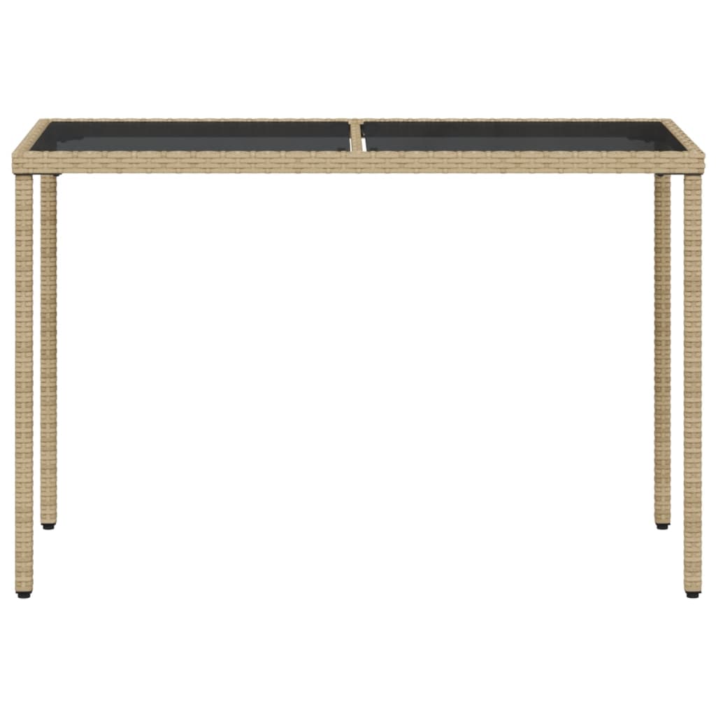 Ensemble à manger de jardin avec coussins 5pcs Beige poly rotin Salons de jardin vidaXL
