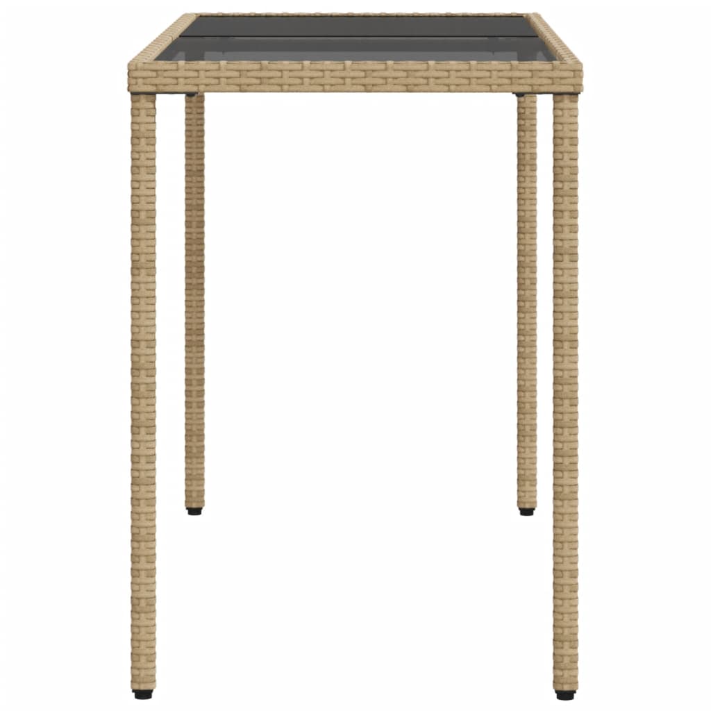 Ensemble à manger de jardin avec coussins 5pcs Beige poly rotin Salons de jardin vidaXL