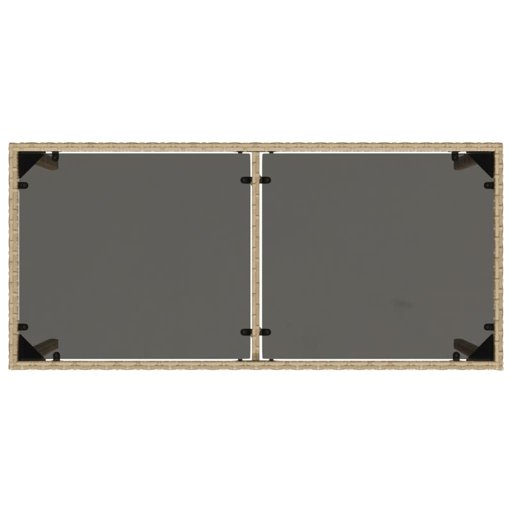 Ensemble à manger de jardin avec coussins 5pcs Beige poly rotin Salons de jardin vidaXL